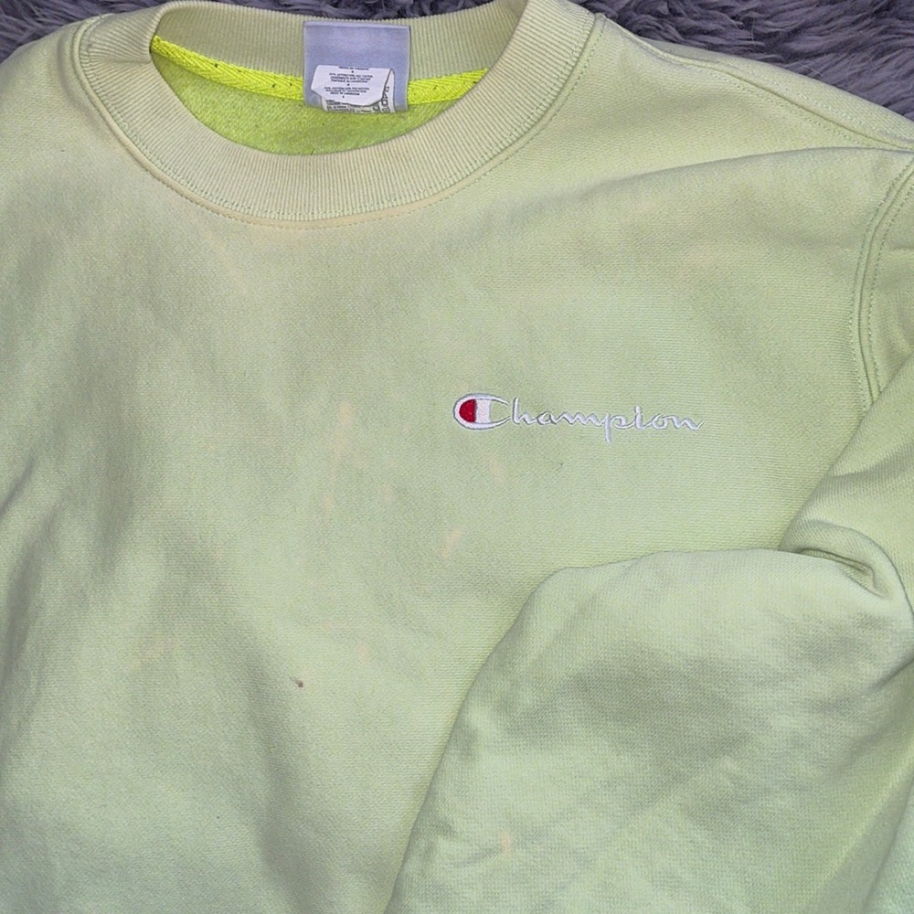 Champion Neon Green Crewneck